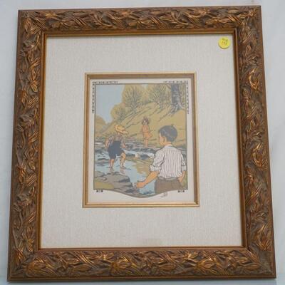 GUSTAVE BAUMANN ORIGINAL WOODCUT