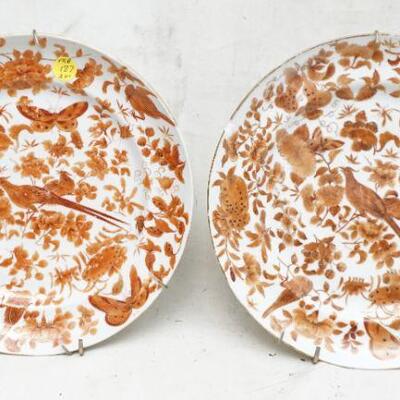 19TH C CHINESE SACRED BIRD & BUTTERFLY PLATES