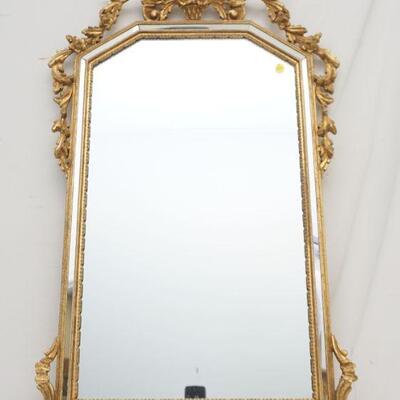 LABARGE ITALIAN GILT CARVED BEVELED MIRROR