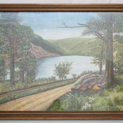 LOUGH TAY LAKE IRELAND WATERCOLOR
