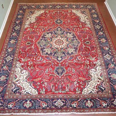 LARGE SEMI ANTIQUE PERSIAN KASHAN 13FT