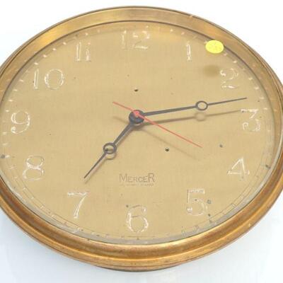 MERCER ST ALBANS BRASS SHIPS CLOCK