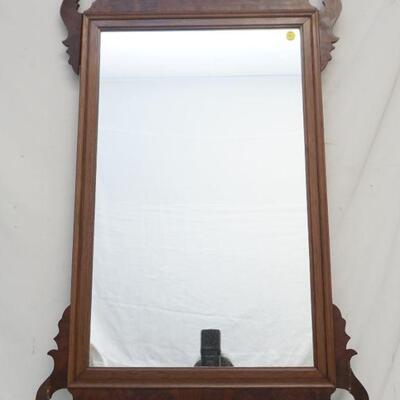 FLAME MAHOGANY CHIPPENDALE MIRROR