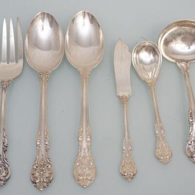 6 GORHAM STERLING KING EDWARD SERVING PIECES