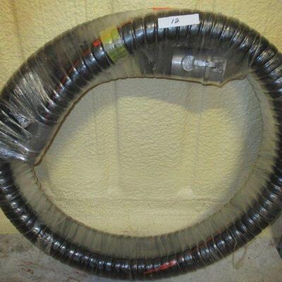 GOODYEAR EP CHEM ONE BLACK POLYETHYLENE CHEMICAL HOSE ASSEMBLY, 3" STAINLESS STEEL 316 CAM AND GROOVE CONNECTION, 29MM HG VACUUM...