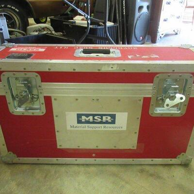 KEAL HEAVY DUTY EQUIPMENT SHIPPING STORAGE CASE WITH PADDING AND HANDLES 30" X 9" X 17"