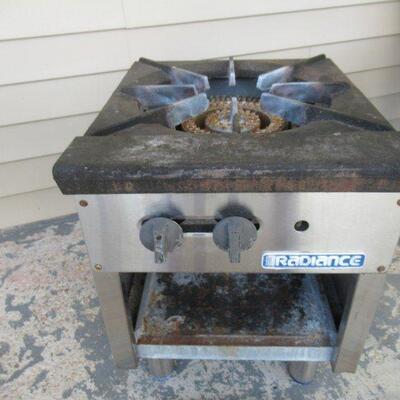 RADIANCE MODEL# TASP-18S 3 RING GAS COMMERICAL STOCK POT BURNER 18" WITH 6" LEGS