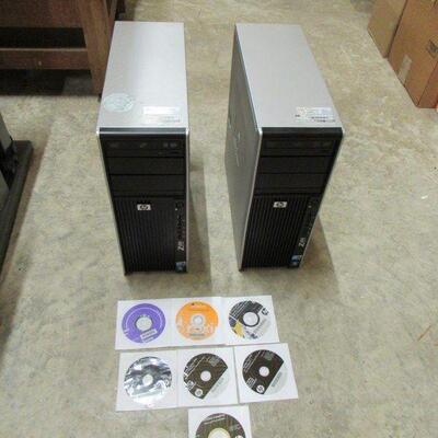 P WORKSTATION Z400 INTEL XEON NVIDIA QUADRO BOTH UNITS HAVE HARD DRIVES AND SOFTWARE