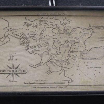 Antique Portsmouth NH Map