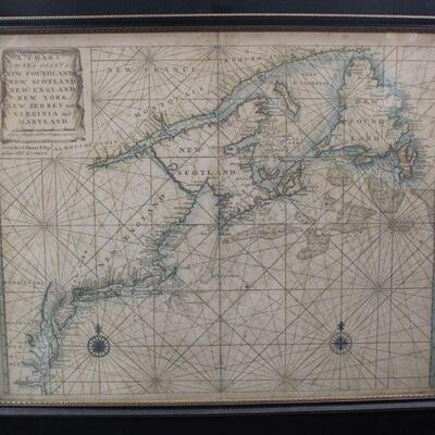 N Am.18th C Map W & I Mount & T. Page