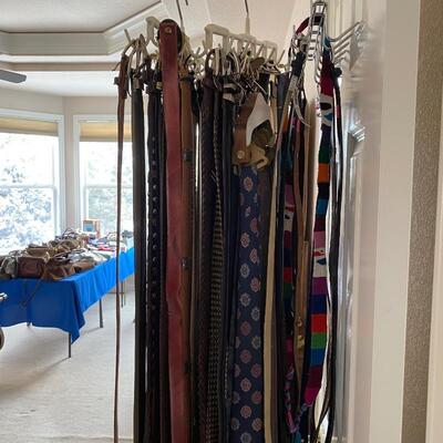 Assorted Belts and Ties