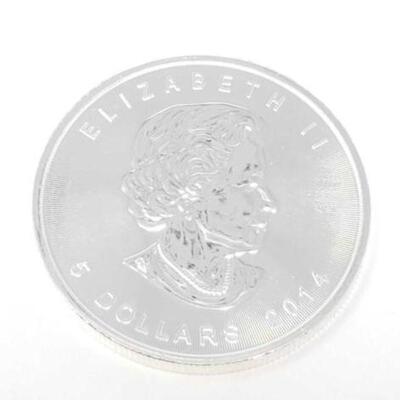 #816 • 1 oz 2014 Canadian Maple Leaf .9999 Pure Silver Coin