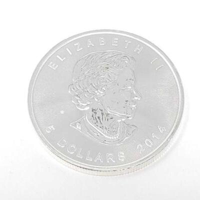 #805 • 1 oz 2014 Canadian Maple Leaf .9999 Pure Silver Coin