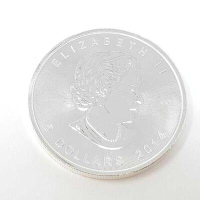 #786 • 1 oz 2014 Canadian Maple Leaf .9999 Pure Silver Coin