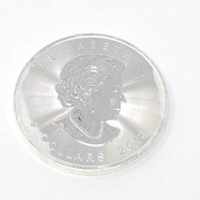 #772 • 1 oz 2016 Canadian Maple Leaf .9999 Pure Silver Coin