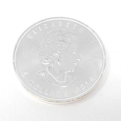 #794 • 1 oz 2014 Canadian Maple Leaf .9999 Pure Silver Coin