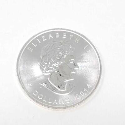 #806 • 1 oz 2014 Canadian Maple Leaf .9999 Pure Silver Coin