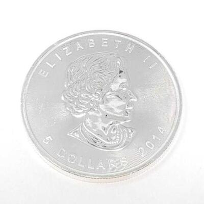 #812 • 1 oz 2014 Canadian Maple Leaf .9999 Pure Silver Coin