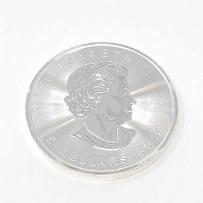 #782 • 1 oz 2016 Canadian Maple Leaf .9999 Pure Silver Coin