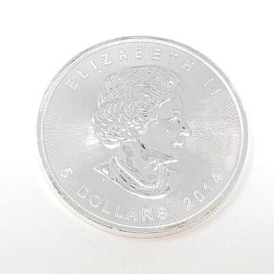 #818 • 1 oz 2014 Canadian Maple Leaf .9999 Pure Silver Coins