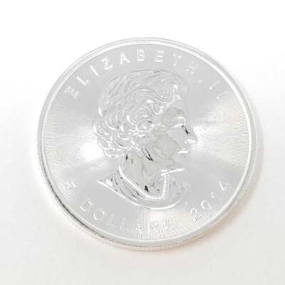 #815 • 1 oz 2014 Canadian Maple Leaf .9999 Pure Silver Coin