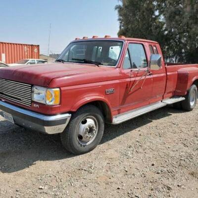 Year: 1989
Make: Ford
Model: F-350
Vehicle Type: Pickup Truck
Mileage: 30224
Plate: 3R85105
Body Type: 2 Door Cab; Super Cab
Trim Level:...