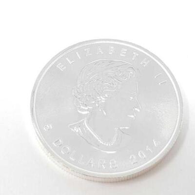 #790 • 1 oz 2014 Canadian Maple Leaf .9999 Pure Silver Coin