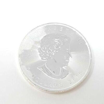 #780 • 1 oz 2016 Canadian Maple Leaf .9999 Pure Silver Coin