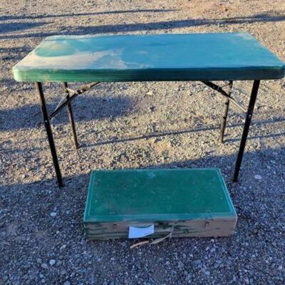 #85018 â€¢ Coleman Camping Stove And Folding Table