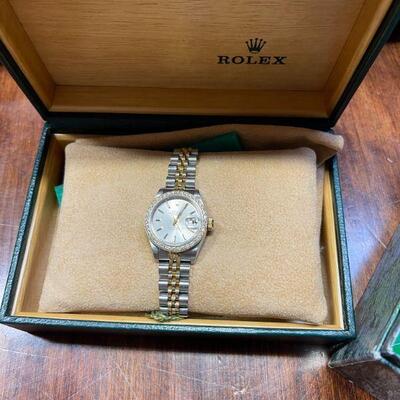 Rolex Women's Watch Two Tone with original Rolex Box