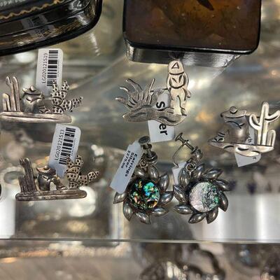Silver earrings