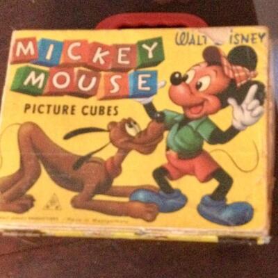 Mickey Mouse picture cubes