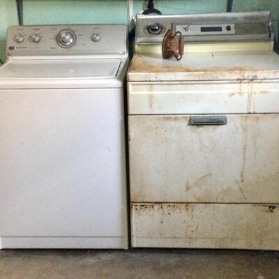 Washer, gas dryer- old but still works great