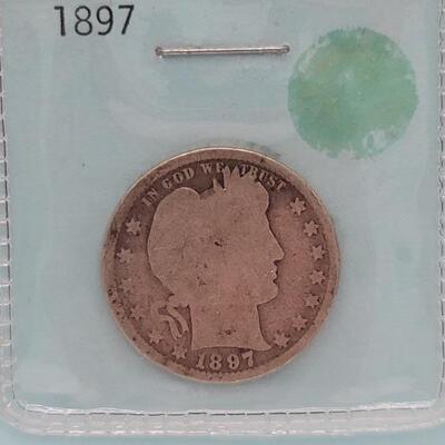 1897 Barber Quarter Dollar