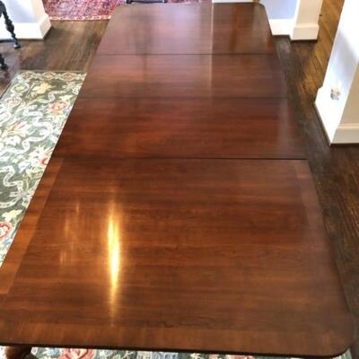 Banded Mahogany Chippendale Cabriole Leg Table