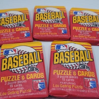 (5) Unopened 1985 Don Russ Wax Packs
