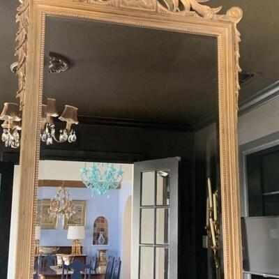 Rococo Large Gilt Gold Mirror