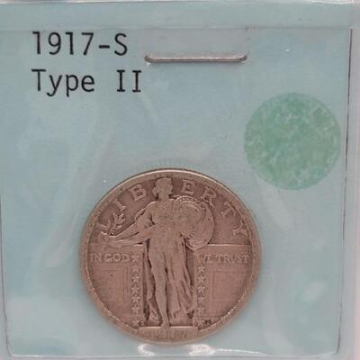 1917-S Type 2 Standing Liberty Quarter Dollar