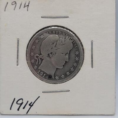 1914 Barber Quarter Dollar