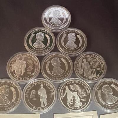 (10) American Mint Abraham Lincoln Commemorative