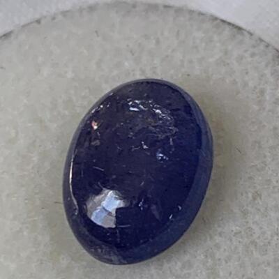 4.92ct Cabochon Tanzanite Gemstone in Gem Jar