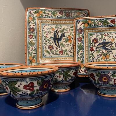 (6) Dario Farrucci Designs: 2-Platters, & 4-Bowls