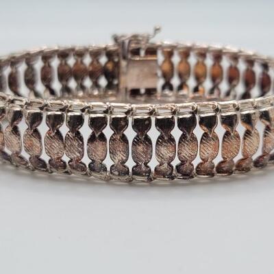 Sterling Silver Milor Bracelet 9/16in W x 7.5in L