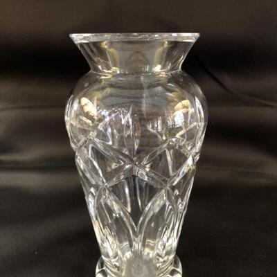 Waterford Irish Crystal 6in Vase, Marked Waterford