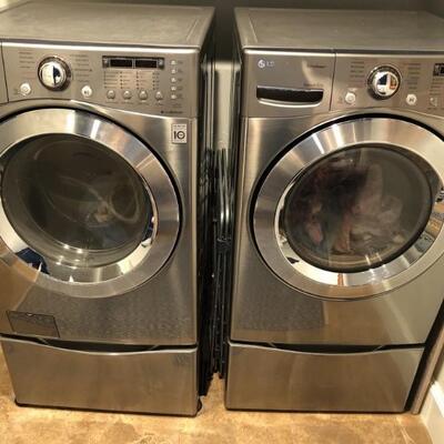 LG Stainless Front Load True Steam Washer & Dryer