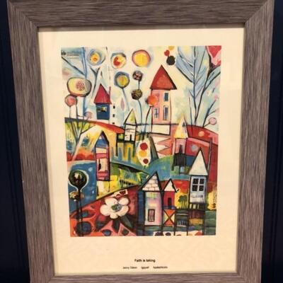 'Faith is Taking' Colorful Jenny Odom Print