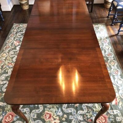 Banded Mahogany Chippendale Cabriole Leg Table