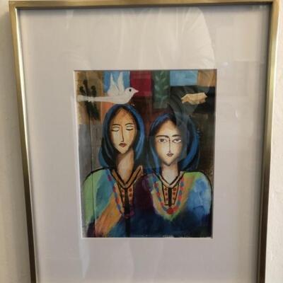 Sisters- Giclee after Original by Child Refugee
This Museum-Quality Giclee was created from the Original Painting by Hajar Alkifri, a...
