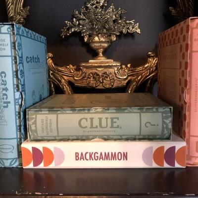 (4) Bookshelf Edition Classic Board Games