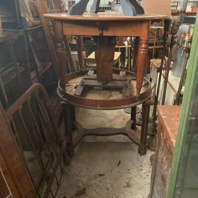 Several Assorted Round Dining Room Tables with Table Leaves  